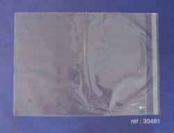 Sacs et sachets plastiques - Pochettes polypropylène 35x45 cm avec patte autocollante_0