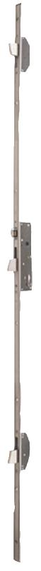 Serrure 3 points à larder ELECTA rouleau axe 30 mm têtière U inox - ISEO - 785201302 - 587775_0