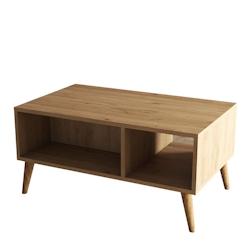 Table basse avec niches Exxen Hanah Home - marron 389MZA1415_0