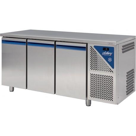 Table réfrigérée positive 0/+10°c - 606 l - 3 portes pleines - prof. 800 - 600 x 400 - dalmec -  tp803c-2_0