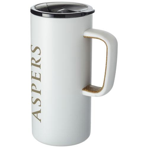 Tasse isotherme Valhalla - isolation cuivre 500ml - poignée liège tendance - acier inoxydable_0