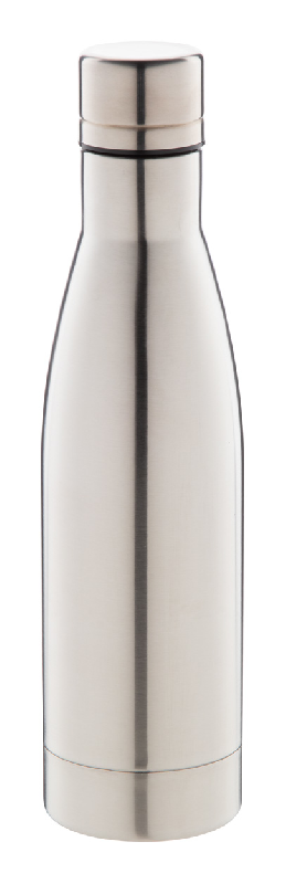 Thermos isolante en cuivre - double paroi en inox - 500 ml - argenté_0