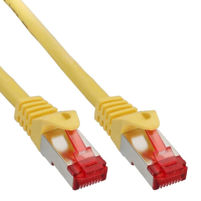 Câble RJ45 InLine 76950Y - Cat6 - 0,5m - Blindage S/FTP (S-STP) - Jaune_0