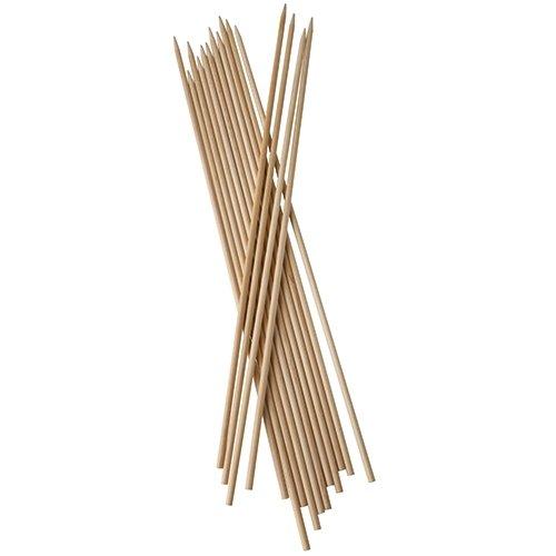 200 BROCHETTES AVEC POIGNÉE PAPSTAR, BOIS « PURE », Ø 5 MM, HAUTEUR : 40 CM