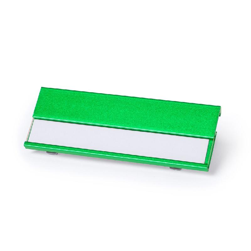 25x Identificateur en aluminium vert avec pince - 8412536804007_0