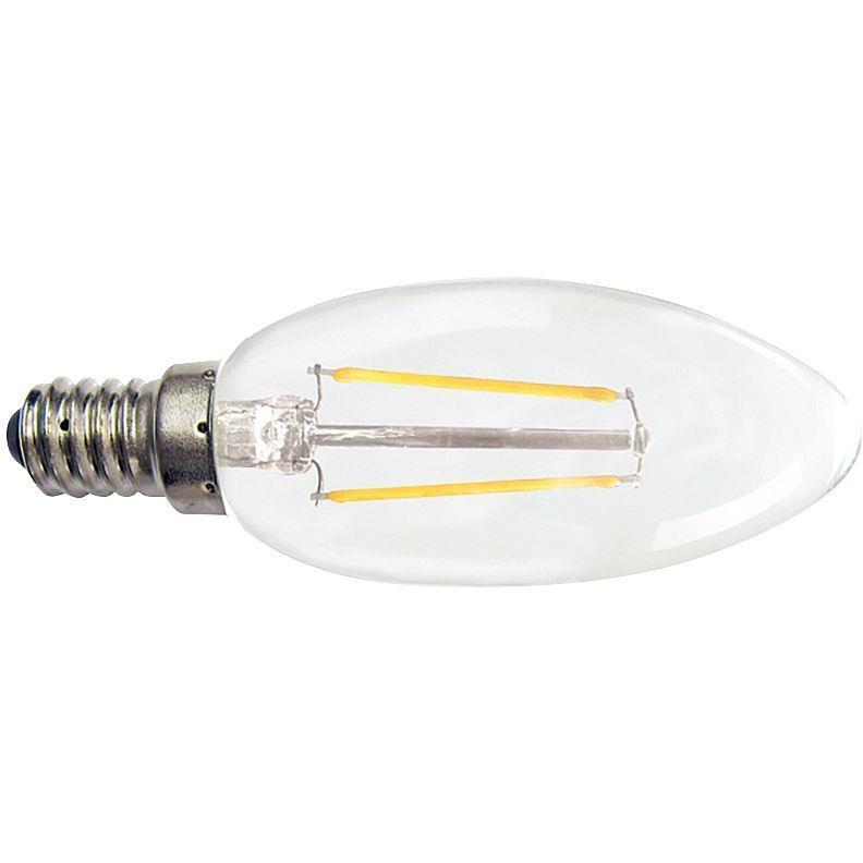 Ampoule LED flamme lisse E14 2W - 250 lm, 20 000h - Référence 180657_0