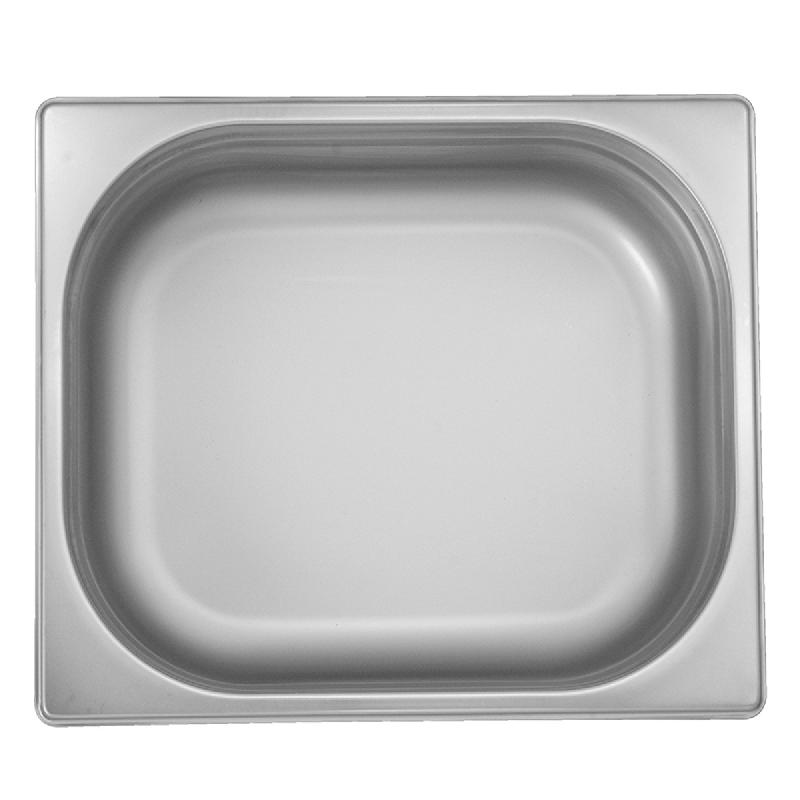 Bac gastronomique en inox GN 1/2 - H 20 mm - Capacité 0,85L - Royal Grill Équipements_0