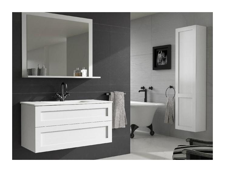 Batinea Meuble De Salle De Bain Mila Blanc 80 Sans Miroir