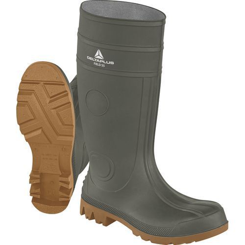 BOTTE PVC FIELD S5 KAKI 47 - FIELDS5KA47 - DELTAPLUS