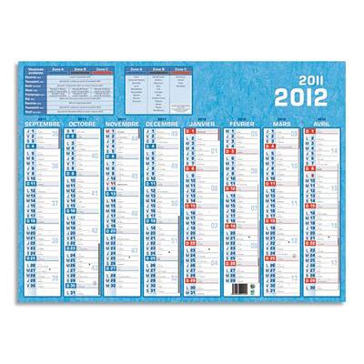 CALENDRIER MURAL SEPTEMBRE A DECEMBRE - FORMAT MINI - 8 MOIS PAR FACE