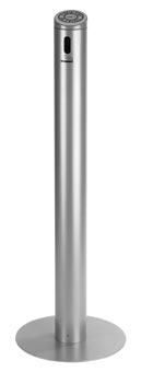 CENDRIER COLONNE SUR PIED EN ALUMINIUM, 6 L