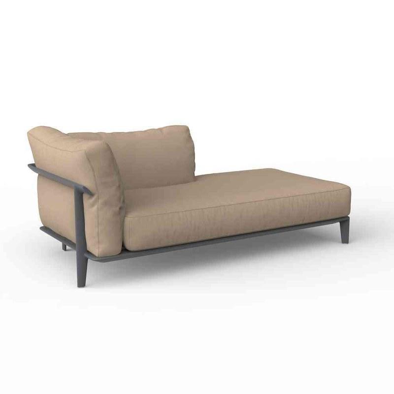 Chaise-longue gauche PASADENA - anthracite_0