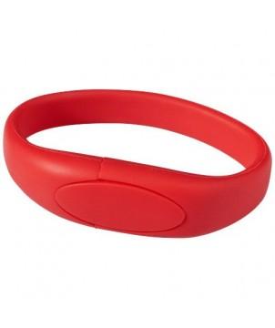 CLÉ USB BRACELET 2 GB - ROUGE - CLÉS USB PUBLICITAIRES PERSONNALISÉES