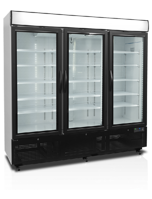 Congélateur vertical de vitrine L.2057mm 3 portes TEFCOLD_0
