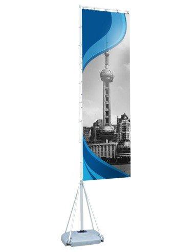 Drapeau rectangle XXL 110x500 - Impression + structure - Référence E-DRAP-RECT-XXL_0