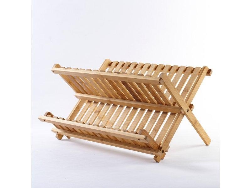 Égouttoir vaisselle en bambou marron - Dimensions 38x42x27.5 cm - Poids 0.85 kg_0