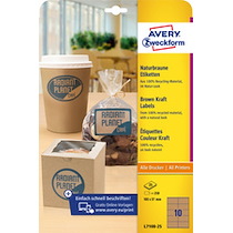 ETIQUETTE COULEUR KRAFT, 210 X 297 MM - LOT DE 2