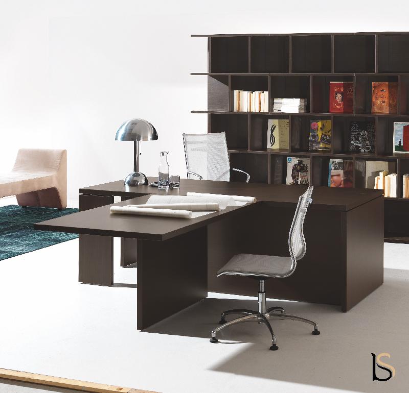 Extension pour bureau Lithos - Dellarovere - Chêne foncé_0