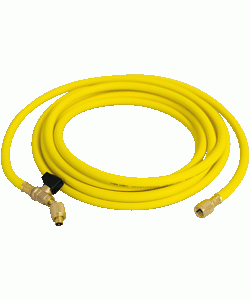 Flexible de charge jaune - 15 mètres avec vanne (1/4