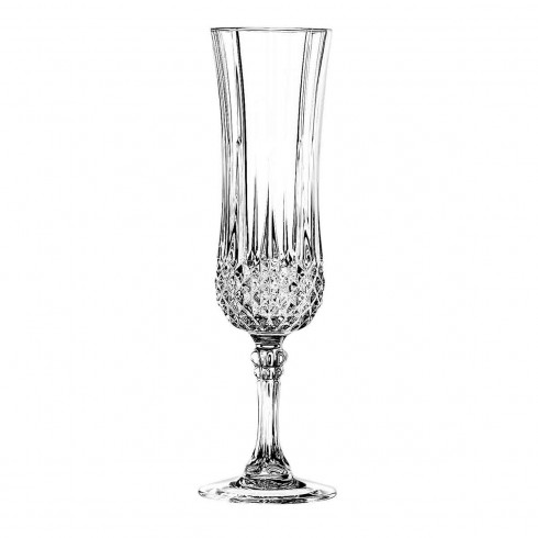 FLÛTE À CHAMPAGNE 12 CL - LOT DE 6 - ECLAT CRISTAL D'ARQUES - LONGCHAMP