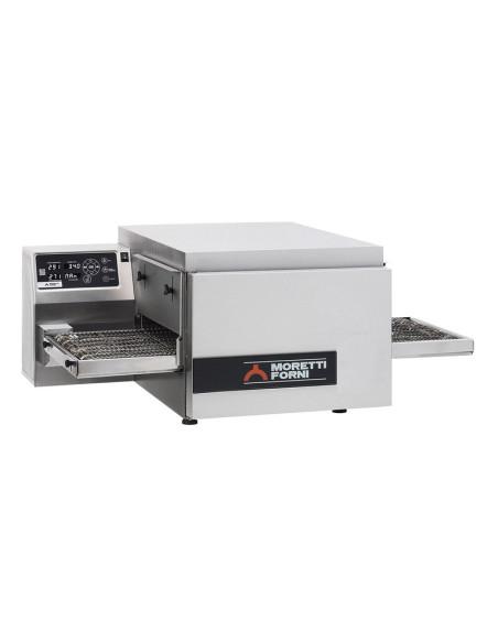 Four à pizzas convoyeur MORETTI FORNI T64E - 406 mm - Construction inox et commandes électroniques_0