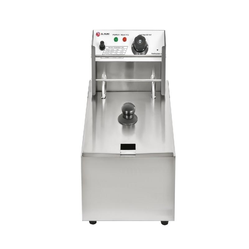 Friteuse électrique professionnelle en acier inoxydable sans robinet 280 x 280 x 450 mm | EL FUMI - sz-81a_0