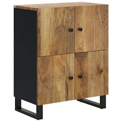 HELLOSHOP26 - Buffet bahut commode armoire meuble de rangement organisateur cuisine salle de séjour salon avec 4 portes 60 x 33 x 75 cm bois massif -_0