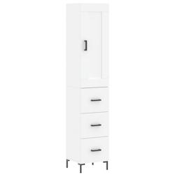 Helloshop26 - Buffet bahut commode armoire meuble de rangement organisateur cuisine salle de séjour salon haut 34,5 x 34 x 180 cm 02_0032301 - 300021_0