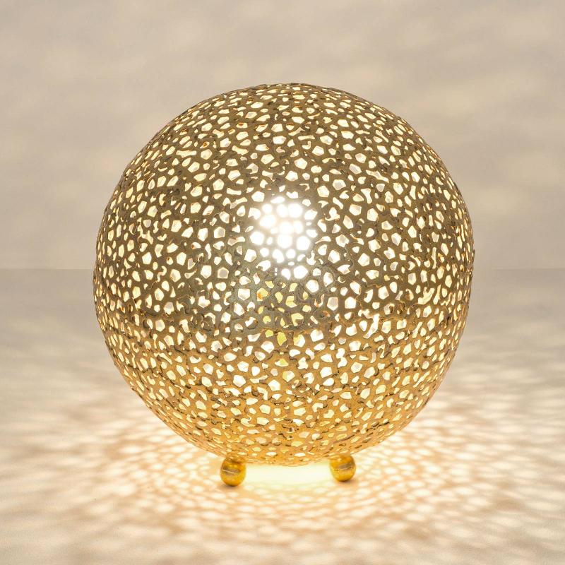 HOLLÄNDER LAMPE À POSER LILY GRANDE, Ø 33 CM, DORÉE