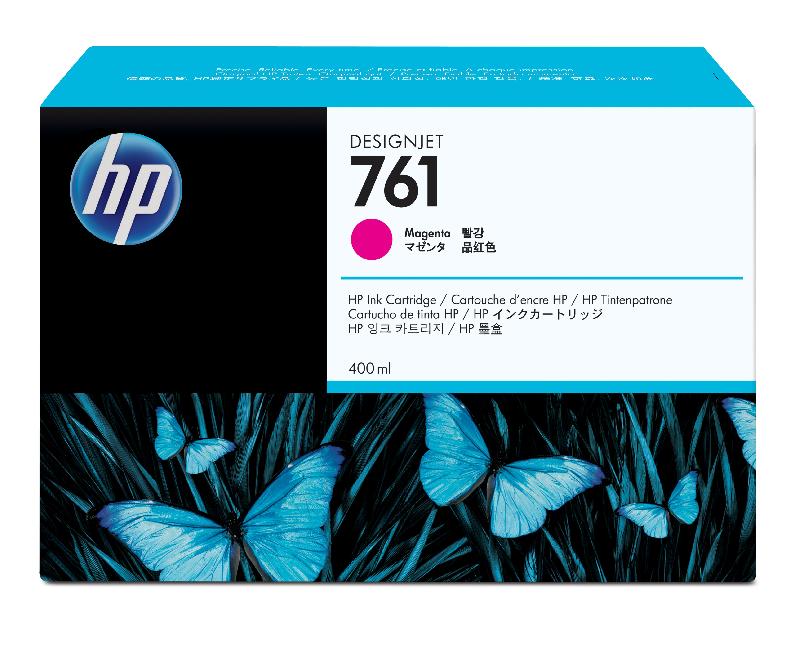 HP 761 cartouche d'encre DesignJet magenta, 400 ml_0