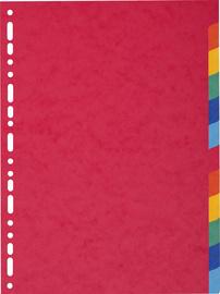 INTERCALAIRES EN CARTON, A4, 12 TOUCHES, PROMO 1+1 - LOT DE 6