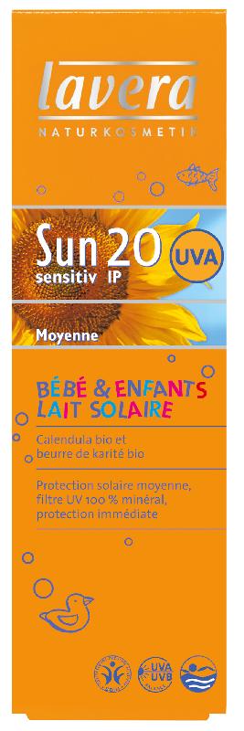 LAVERA LAIT SOLAIRE BÉBÉ & ENFANTS IP 20 75 ML SOINS SOLAIRES BÉBÉ