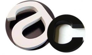Lettrage 3D PVC blanc ou noir - Pixel Plus - disponible en 5-10-20-3 mm avec usinage arrière pour éclairage LED_0