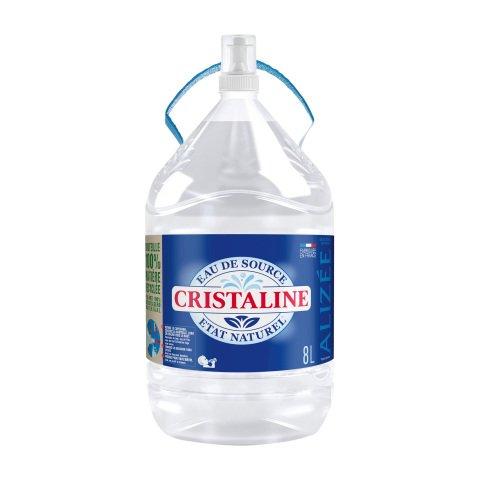 LOT DE 2 - FONTAINE EAU DE SOURCE CRISTALINE BOUTEILLE 8 L