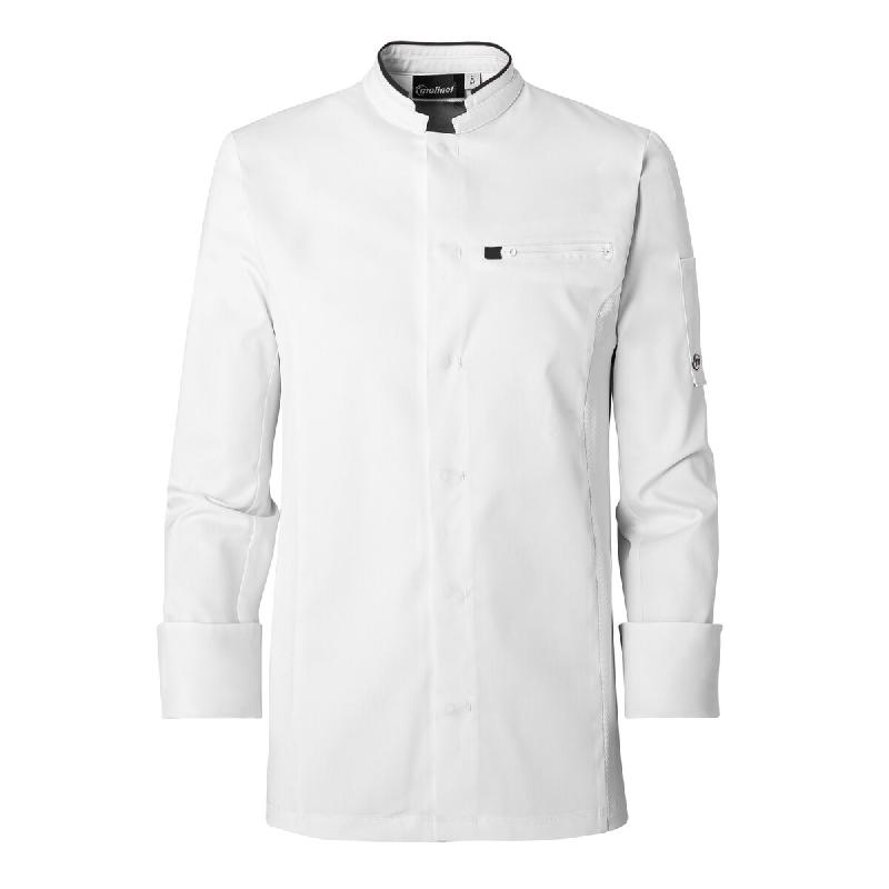 Molinel-veste homme ml crush blanc/noir t6 - 60/62 blanc polyester 3115992584890_0
