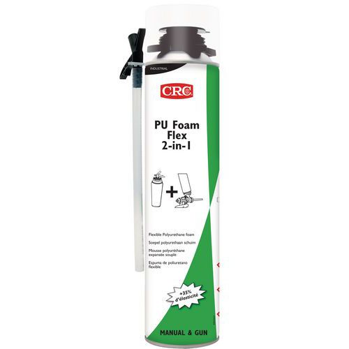 MOUSSE PU FLEXIBLE 2 EN 1 MANUELLE ET PISTOLABLE - CRC