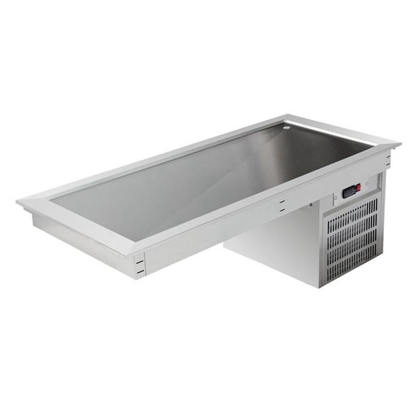 ONNERA KBS Plaque réfrigérante encastrable 1765 x610 x 508 mm GN 5/1 prêt à brancher 230 Volt Acier inoxydable - 70542118_0