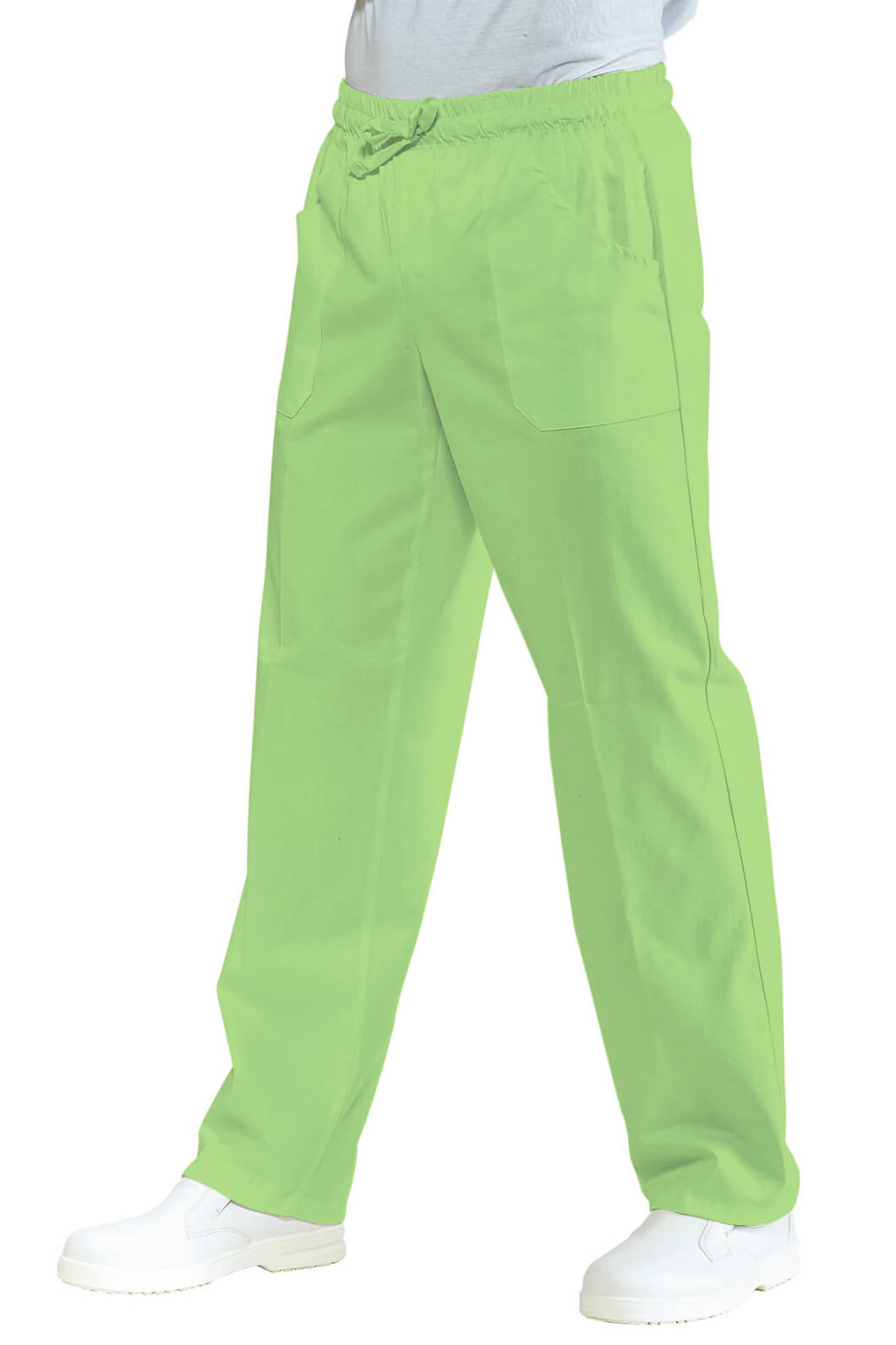 PANTALON MÉDICAL MIXTE TAILLE ELASTIQUE VERT POMME