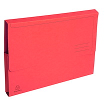 PAQUET DE 10 CHEMISES POCHE COLORIS VIFS FOREVER - 24X34CM - ROUGE - LOT DE 10