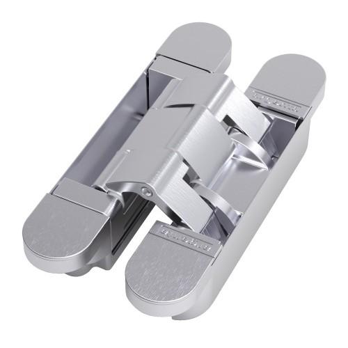 PAUMELLE INVISIBLE - MENUISERIE BOIS - H 120 MM - LOOK INOX ARGENTA