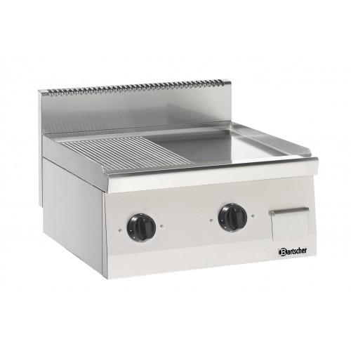 PLANCHA PROFESSIONNELLE ÉLECTRIQUE EN CHROME MIXTE BARTSCHER 600 X 600 MM