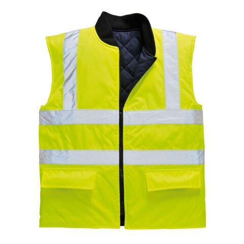 PORTWEST S469 GILET HV RÉVERSIBLE JAUNE - TAILLE S