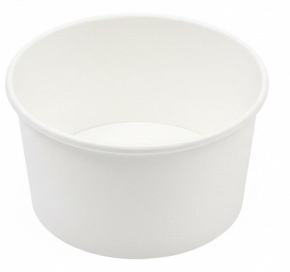 Pot à Glace Blanc 245ml NOVACUP ECO PACK Carton Recyclable Sorbet Dessert Glacé Snacking VAE Nomade ø94x55mm Idéal Glace Artisanale - Lot de 3000_0
