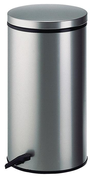 Poubelle à  pédale 32 l D310xH570 mm tôle acier maillechort WESCO_0