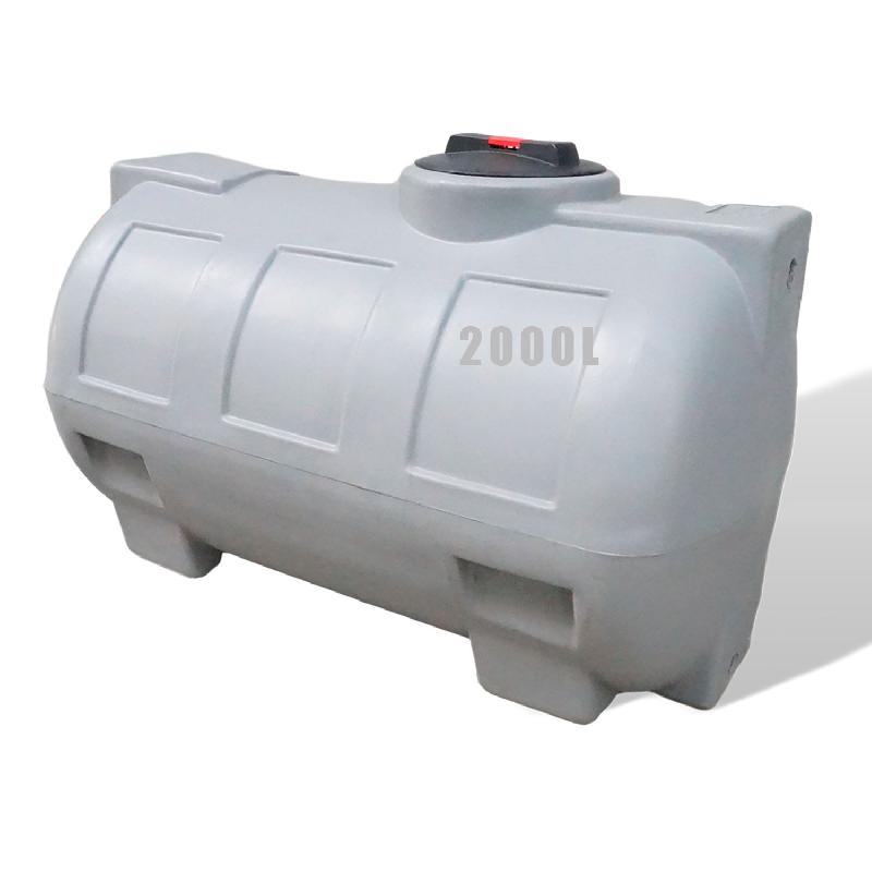 Réservoir eau de pluie PE type CHO 2000L - Gris - Polyéthylène - Non enterrable_0