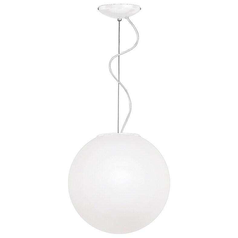 ROSSINI ILLUMINAZIONE Lampe À Suspension Emily Rossini Group - Diamètre 40 Cm, Verre Soufflé Blanc Satiné, Douille E27 Ip20, Idéale Pour Les Gran_0