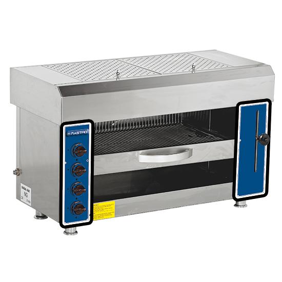 Salamandre gaz avec 3 brûleurs - AJH0023 - 10,5 kW - Surface du grill 510x370 mm_0