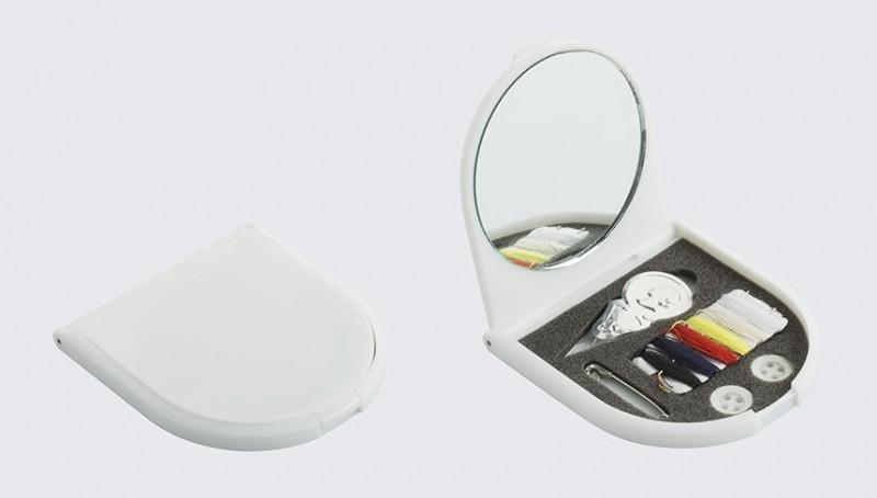 Set couture publicitaire - personnalisé avec miroir pratique pour petites coutures de dépannage_0