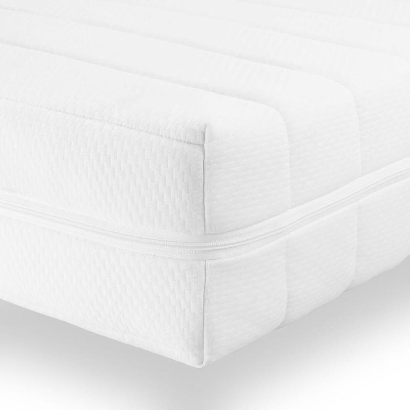 Sleepneo Matelas 140x200 cm, 15 cm, mousse froide 7 zones, réversible H2/H3, fabriqué en Allemagne - blanc MA1514201WP100_0
