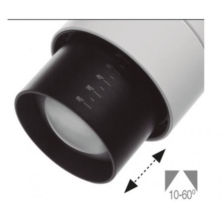 Spot sur rail enigma led cob 35w 4000k blanc angle réglable de 10 à 60 degrés_0